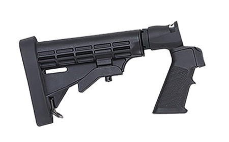 MOSSBERG STOCK FLEX 6-POSITION STOCK BLACK SYN W/RECOIL PAD - for sale