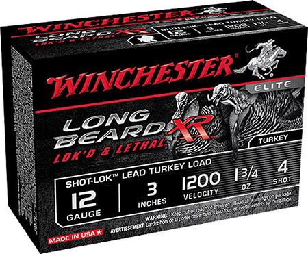 WINCHESTER LONG BEARD XR 12GA 3" 1-3/4OZ #4 10RD 10BX/CS - for sale