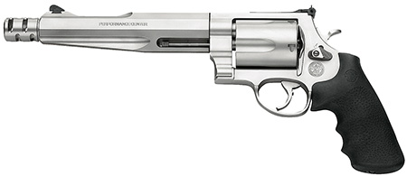S&W 500 PERFORMANCE CENTER 500SW 7.5" 5-SH AS SS RUBBER - for sale