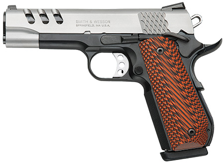 S&W 1911 PERFORMANCE CENTER 45ACP 4.5" TWO TONE G10 GRIPS - for sale