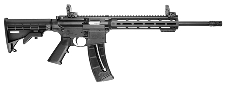 S&W M&P15-22 SPORT 22LR 16.5" 25-SH 6-POS STOCK W/SIGHTS BLK - for sale