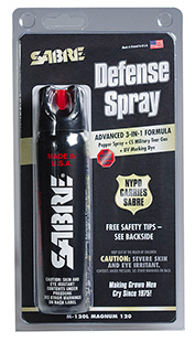 SABRE 3-N-1 SPRAY MAGNUM UNIT W/LOCKING TOP 122GR - for sale