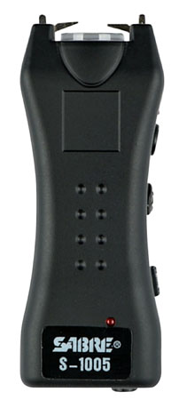 SABRE STUN GUN FLASHLIGHT MINI W/HOLSTER 1.6uC BLACK - for sale