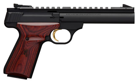 BROWNING BUCK MARK FIELD/TARGT 22LR 5.5" AS 10RD BLK/WALNUT< - for sale