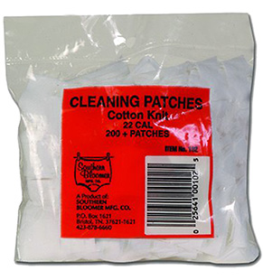 SOUTHERN BLOOMER .22CAL. CLEANING PATCHES 200-PACK - for sale