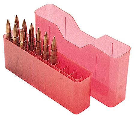 MTM AMMO BOX MEDIUM RIFLE 20 ROUNDS SLIP TOP STYLE RED - for sale