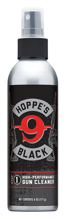 HOPPES BLACK GUN CLEANER 2 OZ. ALUMINIUM PUMP BOTTLE - for sale