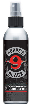 HOPPES BLACK GUN CLEANER 6 OZ. ALUMINIUM PUMP BOTTLE - for sale