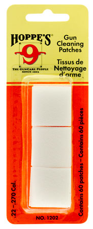 HOPPES CLEANING PATCH #3 FOR .270-.35 CALIBERS 50 PACK - for sale