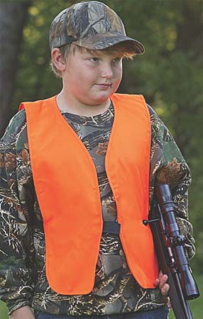 ALLEN ORANGE HUNTING VEST YOUTH 26-36" - for sale