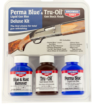 B/C DELUXE PERMA BLUE/TRU-OIL COMPLETE FINISHING KIT - for sale