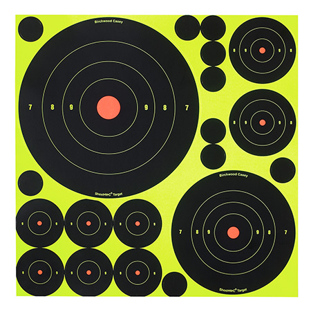B/C TARGET SHOOT-N-C ASSORTED 1"-50 2"-30 3"-10 5.5"-5 8"-5 - for sale