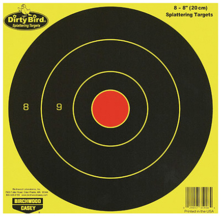 B/C DIRTY BIRD YELLOW RND TGT 8-8" - for sale