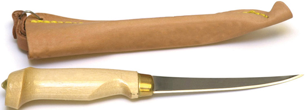 EC WOOD HANDLE FILLET KNIFE 4"SS - for sale