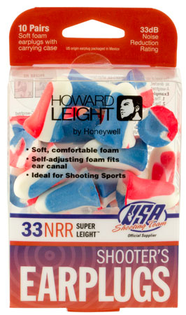 HONEYWELLSAFETY|HOWARD LT - USA Shooters Earplugs - 10 PK for sale
