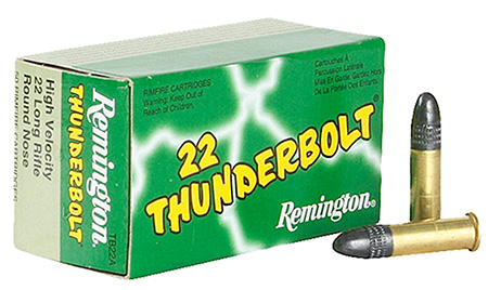 REMINGTON THUNDERBOLT 22LR 40GR LEAD-RN 50RD 100BX/CS - for sale
