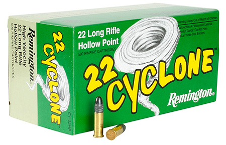 REMINGTON CYCLONE 22LR 36GR HIGH VELOCITY HP 50RD 100BX/CS - for sale