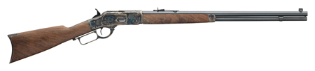 WINCHESTER 1873 SPORTER 45LC OCTAGON/BLUED 24" CASE-COL PG - for sale