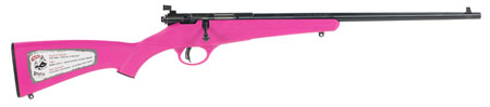 SAVAGE RASCAL YOUTH SINGLESHOT 22LR ACCU TRIGGER BLUED/PINK - for sale