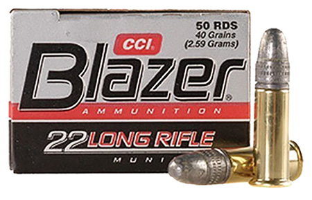 CCI BLAZER 22LR 40GR LEAD-RN 1200FPS 50RD 100BX/CS - for sale