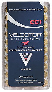 CCI 22LR VELOCITOR 40GR HP 50/5000 - for sale