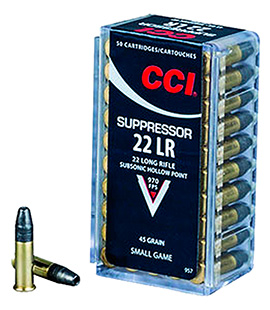 CCI 22LR SUPPRESSOR 45GR HP 50/5000 - for sale