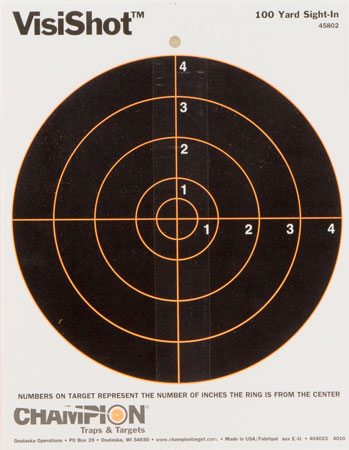 CHAMPION VISISHOT 8" BULLSEYE 10PK - for sale
