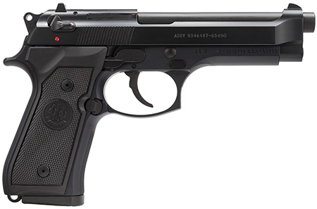 BERETTA M9 9MM 4.9" FS 2-DOT 15-SHOT BLACK MATTE POLY - for sale