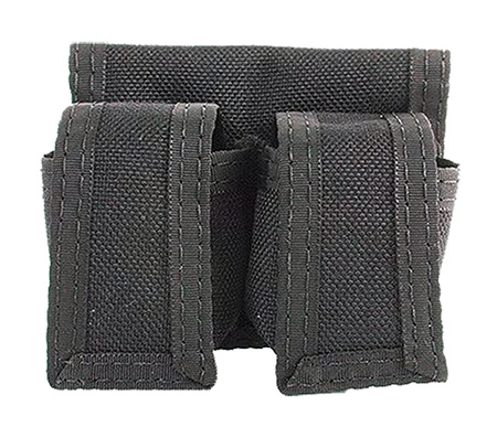 HKS DOUBLE SPEEDLOADER POUCH NYLON BLACK FITS ALL LOADERS - for sale
