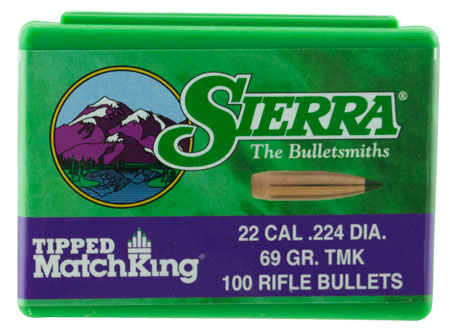 SIERRA TIPPED MK .224 69GR 100CT - for sale