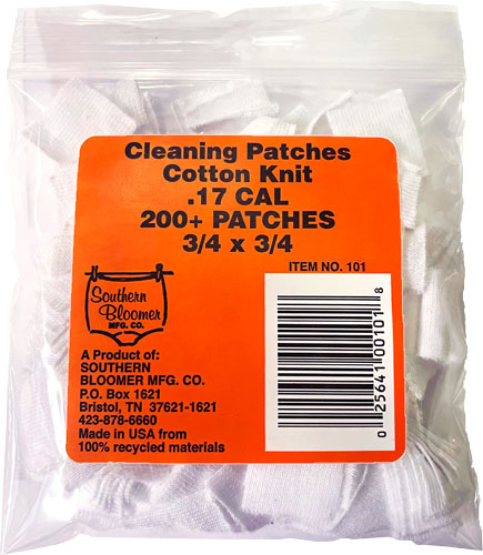 SOUTHERN BLOOMER MFG CO - Cleaning Patches - 17 CAL for sale
