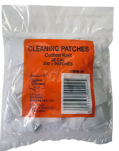 SOUTHERN BLOOMER .22CAL. CLEANING PATCHES 200-PACK - for sale