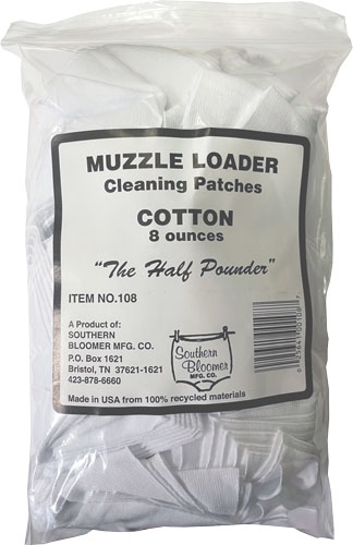 SOUTHERN BLOOMER MUZZLELOADER CLEANING PATCH 225-PACK - for sale
