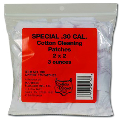 SOUTHERN BLOOMER .30 CALIBER CLEANING PATCH 175-PACK - for sale