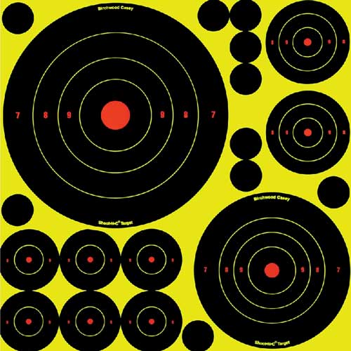 B/C TARGET SHOOT-N-C ASSORTED 1"-50 2"-30 3"-10 5.5"-5 8"-5 - for sale