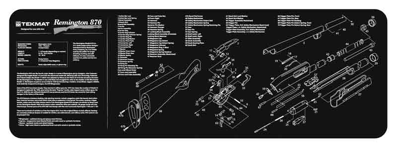 TEKMAT ARMORERS BENCH MAT 12"X36" REMINGTON 870 - for sale