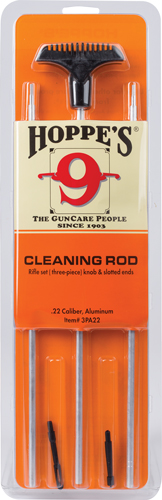 HOPPES ALUMINUM CLEANING ROD 3-PC .22 CALIBER - for sale