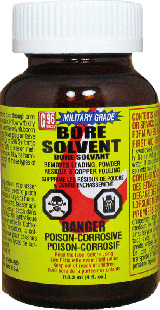 G96 MILITARY GRADE BORE SOLVENT 4OZ. AMBER GLASS JAR - for sale