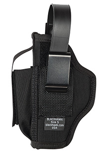 BLACKHAWK AMBIDEXTROUS HOLSTER W/MAG POUCH #05 NYLON BLACK - for sale