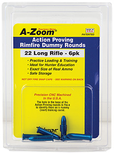 A-ZOOM TRAINING ROUNDS .22LR ALUMINUM 6-PACK - for sale