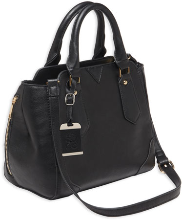 BULLDOG CONCEALED CARRY PURSE SATCHEL BLACK W/BLACK TRIM - for sale