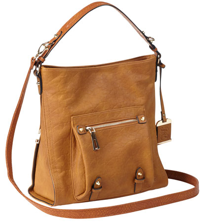 BULLDOG CONCEALED CARRY PURSE HOBO ANNA COGNAC - for sale