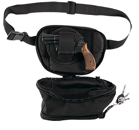 BULLDOG FANNY PACK HOLSTER FOR MED GUN BLK 10" W/ UNIV HOLSTR - for sale