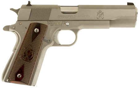 SPRINGFIELD MIL-SPEC 1911   45 ACP 5" 7RD STAINLESS CA COMP - for sale