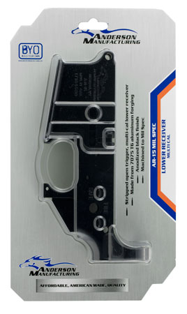 ANDERSON AR-15 STRIPPED LOWER RECEIVER ALUMINUM BLACK - for sale