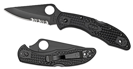 SPYDERCO DELICA4 COMBO BLADE BLK - for sale