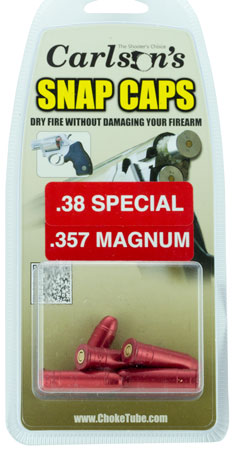 CARLSONS SNAP CAP .38/.357 ALUMINUM 6PK - for sale