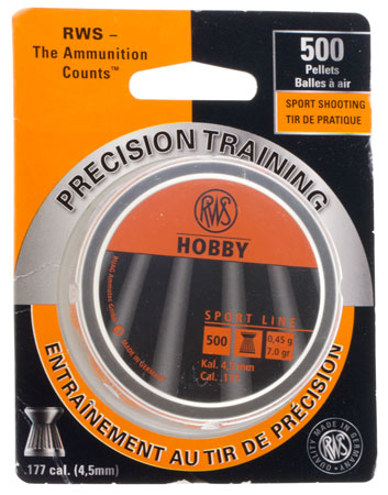 RWS PELLETS 177 HOBBY 7 GRAIN SPORT LINE 300-PACK - for sale