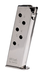 WALTHER MAGAZINE PPK 380 380ACP 6RD NICKEL - for sale