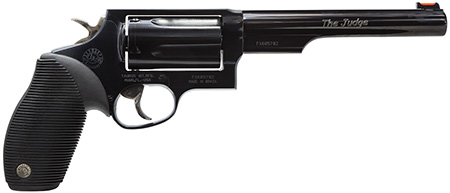 TAURUS JUDGE 45LC/410 2.5" 6.5" FS 5-SHOT BLUED RUBBER - for sale